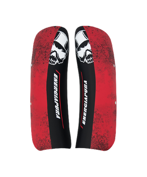 Chrániče holení Energiapura Shingurads Racing Senior Black/White Skull/Red - 2024/25