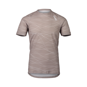 Cyklistický dres POC MTB Pure Tee Lines Moonstone Grey - 2021