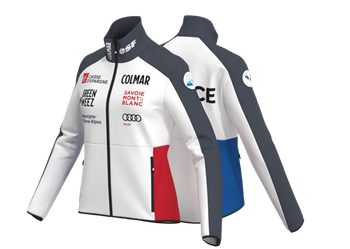 Dámský softshell Colmar Replica Softshell Jacket White/Black/Blue/Red - 2024/25