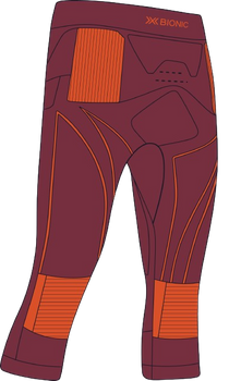 Funkční kalhoty X-bionic Energy Accumulator 4.0 Pants 3/4 Men Dune Red/Orange - 2024/25