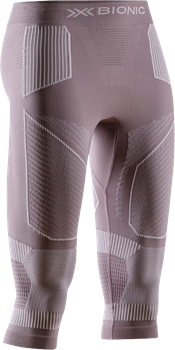 Funkční prádlo X-bionic Energy Accumulator Light Pants 3/4 WMN Dusty Lavender/Arctic White - 2024/25