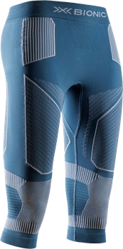 Funkční prádlo X-bionic Energy Accumulator Light Pants 3/4 WMN Mineral Blue/Arctic White - 2024/25