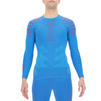 Funkční triko UYN Man Resilyon UW Shirt LG SL Round Neck Blue/Red - 2024/25