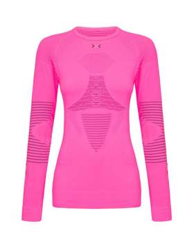 Funkční triko X-BIONIC Energizer Evo Shirt Round Neck LG SL Women Flamingo/Antracite - 2022/23