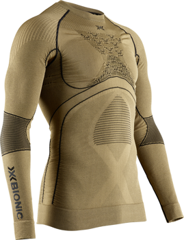 Funkční triko X-BIONIC Radiactor 4.0 Shirt Round Neck LG SL Men Gold/Black - 2022/23