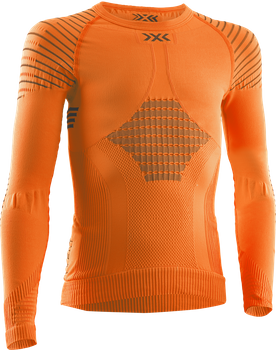 Funkční triko X-bionic Invent 4.0 Shirt LG SL JR Sunset Orange/Anthracite - 2024/25