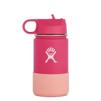 HYDRO FLASK 12 OZ KIDS WILD STAW LID & BOOT HIBISCUS