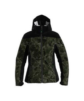 Lyžařská bunda ENERGIAPURA Jacket With Hood Flond Camouflage Leaves Lady Military / Black - 2023/24