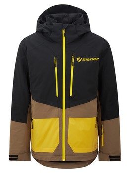 Lyžařská bunda Ziener Trivor Man Padded Black Mustard - 2024/25