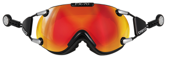 Lyžařské brýle Casco FX70 Carbonic Black Orange Mirror - 2024/25