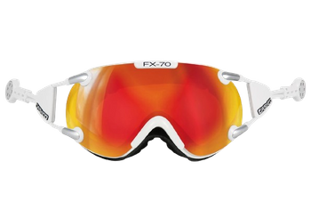 Lyžařské brýle Casco FX70 Carbonic White Orange Mirror - 2024/25