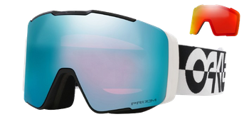 Lyžařské brýle Oakley Line Miner Pro L Black White Duality Prizm Sapphire + náhradní zorníky Prizm Torch - 2024/25