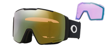 Lyžařské brýle Oakley Line Miner Pro L Matte Black Prizm Sage Gold + náhradní zorníky Prizm Iced - 2024/25