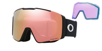 Lyžařské brýle Oakley Line Miner Pro M Matte Black Prizm Rose Gold + náhradní zorníky Prizm Iced - 2024/25