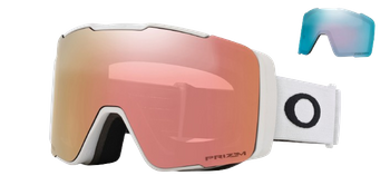 Lyžařské brýle Oakley Line Miner Pro M Matte White Prizm Rose Gold + náhradní zorníky Prizm Sapphi - 2024/25