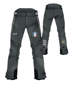 Lyžařské kalhoty Emporio Armani Fisi Ski Pant Dark Grey - 2024/25