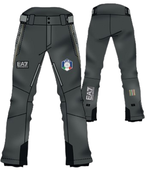 Lyžařské kalhoty Emporio Armani Fisi Ski Pant Dark Grey - 2024/25