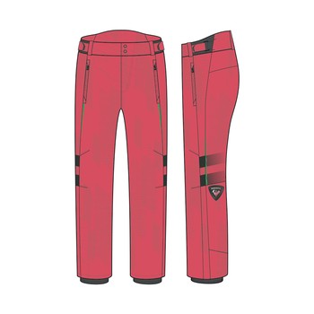 Lyžařské kalhoty ROSSIGNOL Hero Course Pant Red - 2022/23