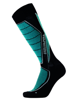 Lyžařské ponožky ENERGIAPURA Long Socks Race Turquoise - 2022/23