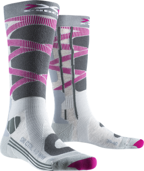 Lyžařské ponožky X-socks Ski Control 4.0 WMN Grey Melange/Charcoal - 2024/25