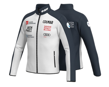 Pánský polar Colmar Full Zip Stretch Fleece White/Black - 2024/25