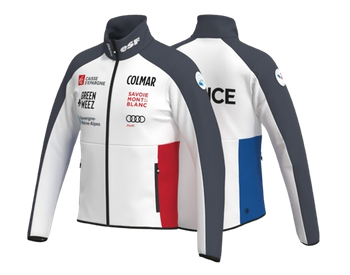 Pánský softshell Colmar Replica Softshell Jacket White/Black/Blue/Red - 2024/25