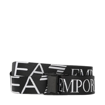 Pásek Emporio Armani Black/White Logo