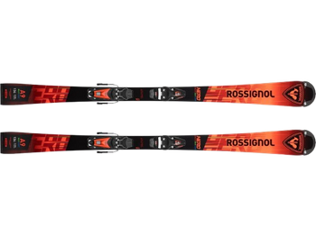 Sjezdové lyže Rossignol Hero Athlete Multievent + NX 7 GW Lifter Black Hot Red - 2024/25