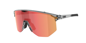 Sluneční brýle BLIZ Hero Transparent Dark Grey Frame/Brown with Red Multi Lenses