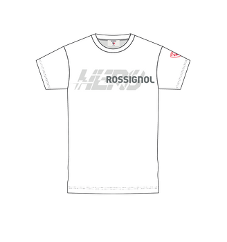 Tričko Rossignol New Hero Graphic Tee White - 2024/25