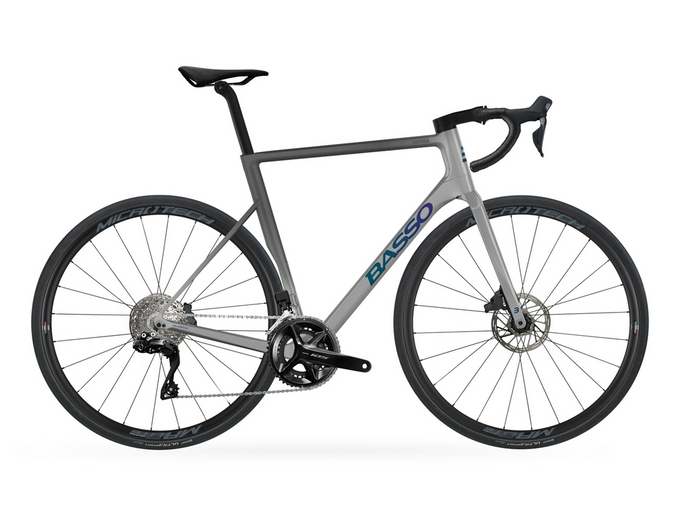  Silniční Kolo BASSO Astra 105 Di2 Gray Asphalt/Microtech Mr Lite - 2023