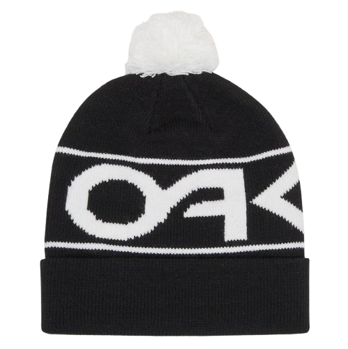 Čepice Oakley Factory Cuff Beanie Black/White Logo