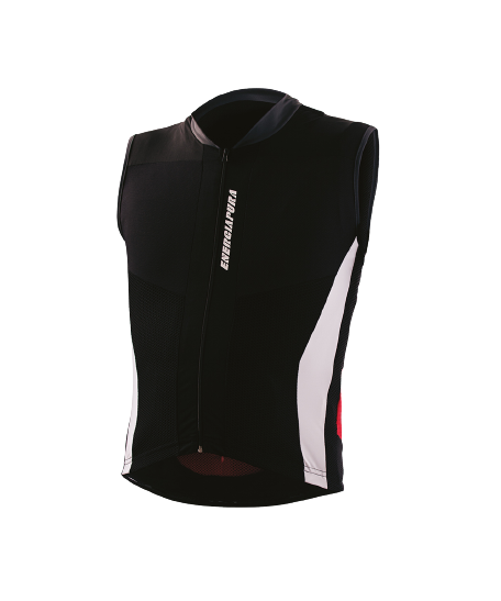 Chránič ENERGIAPURA Gilet Protector Black/Optical White/Red - 2023/24