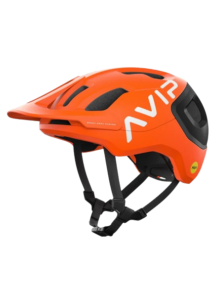 Cyklistická helma POC Axion Race MIPS Fluorescent Orange/Uranium Black Matt - 2024