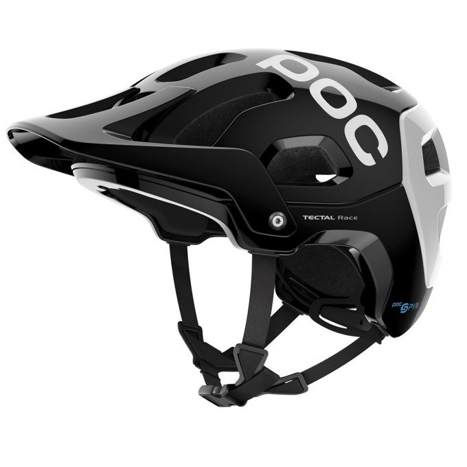 Cyklistická helma POC TECTAL RACE SPIN URANIUM BLACK/HYDROGEN WHITE - 2021