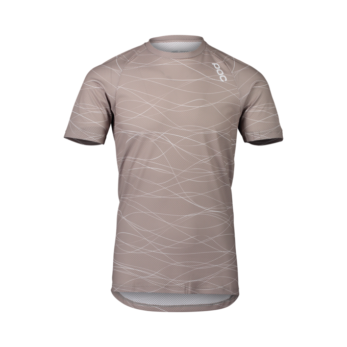 Cyklistický dres POC MTB Pure Tee Lines Moonstone Grey - 2021