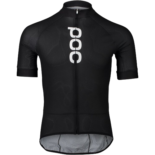 Cyklistický dres POC M's Essential Road Logo Jersey  Uranium Black/Hydrogen White - 2024