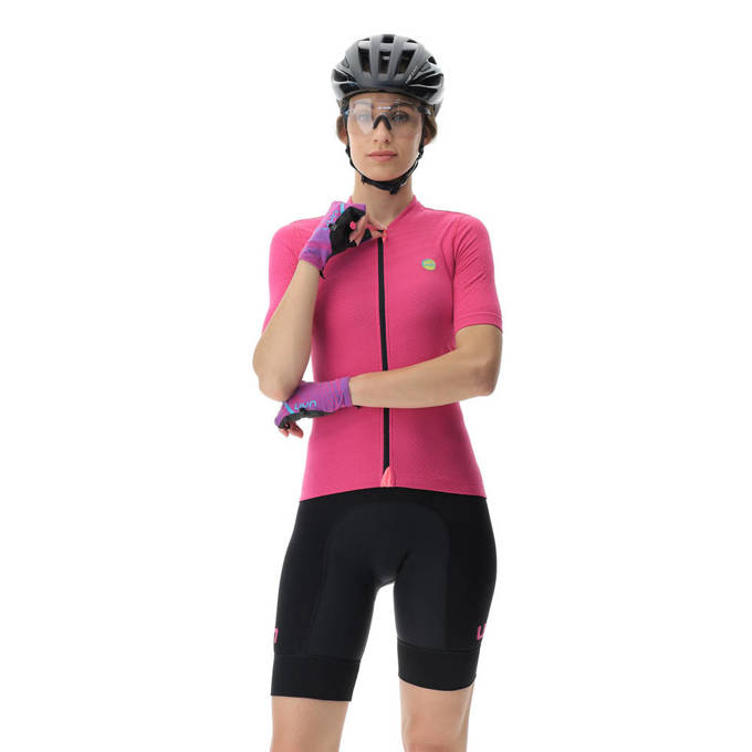 Cyklistický dres UYN Lady Biking Lightspeed Fuxia/Black -2023