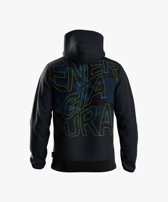 ENERGIAPURA Sweatshirt Full Zip With Hood Camouflage Blue - 2023/24