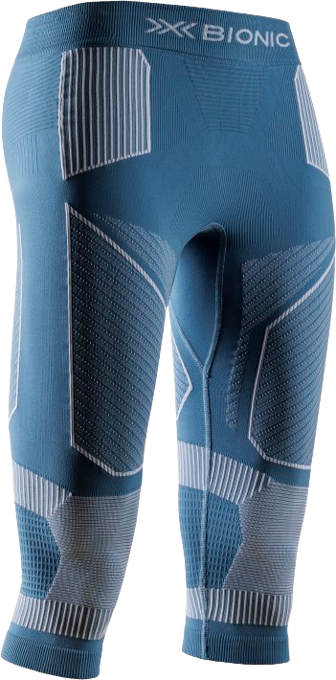 Funkční prádlo X-bionic Energy Accumulator Light Pants 3/4 WMN Mineral Blue/Arctic White - 2024/25