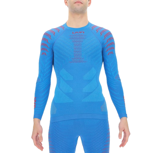 Funkční triko UYN Man Resilyon UW Shirt LG SL Round Neck Blue/Red - 2024/25