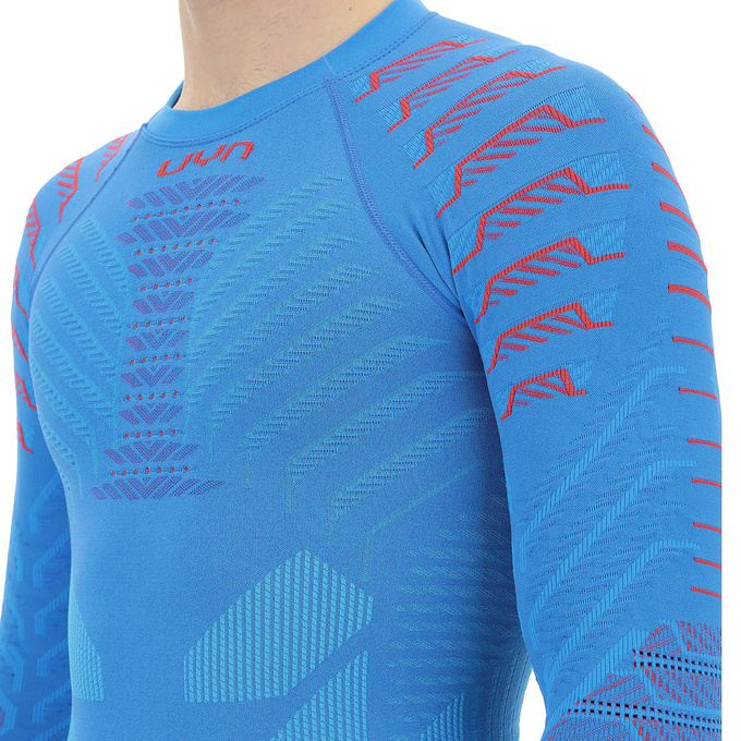 Funkční triko UYN Man Resilyon UW Shirt LG SL Round Neck Blue/Red - 2024/25