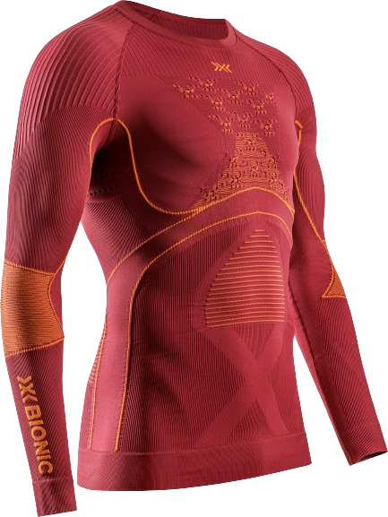 Funkční triko X-bionic Energy Accumulator 4.0 Shirt LG SL Men Dune Red/Orange - 2024/25