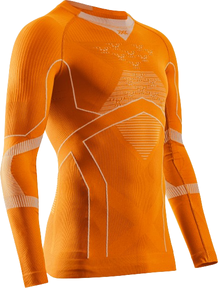 Funkční triko X-bionic Energy Accumulator Light Shirt LS Blazing Orange/Arctic White - 2024/25