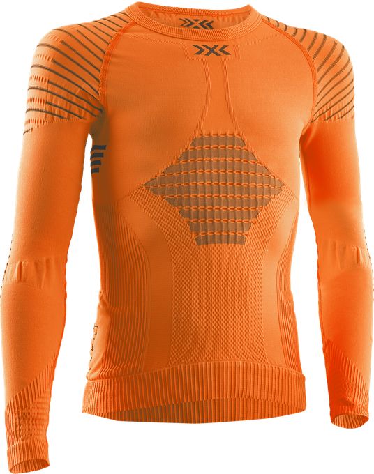 Funkční triko X-bionic Invent 4.0 Shirt LG SL JR Sunset Orange/Anthracite - 2024/25