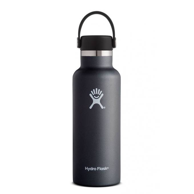 HYDRO FLASK 18 Oz Standard Flex Cap Black 