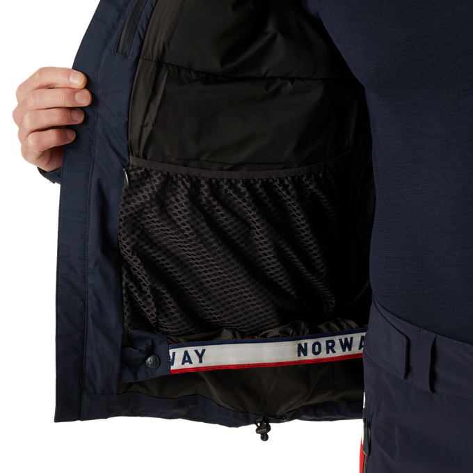 Lyžařská bunda Helly Hansen Kvitfjell Race Puffy Jacket Navy NSF Replica - 2024/25