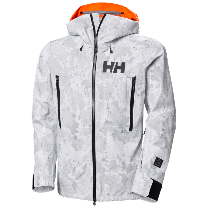 Lyžařská bunda Helly Helly Hansen Sogn Shell 2.0 Jacket Grey Fog Snow Camo Aop - 2024/25 