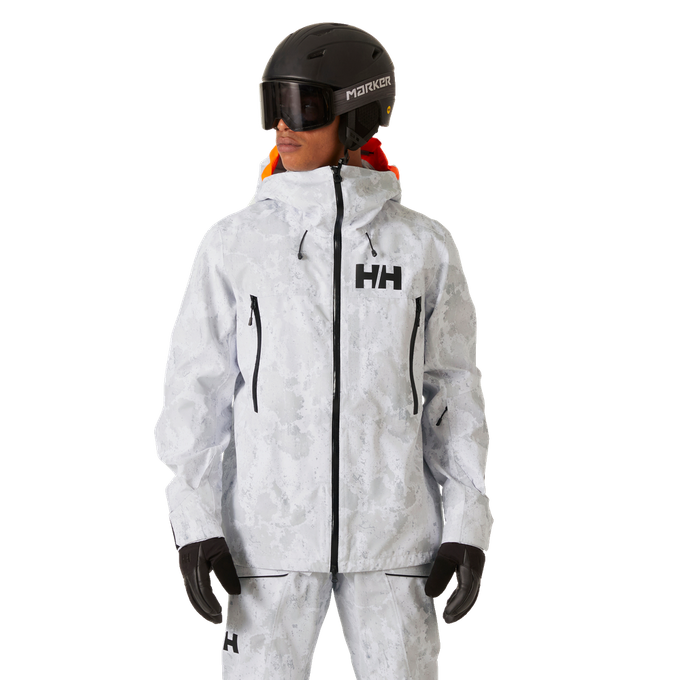 Lyžařská bunda Helly Helly Hansen Sogn Shell 2.0 Jacket Grey Fog Snow Camo Aop - 2024/25 