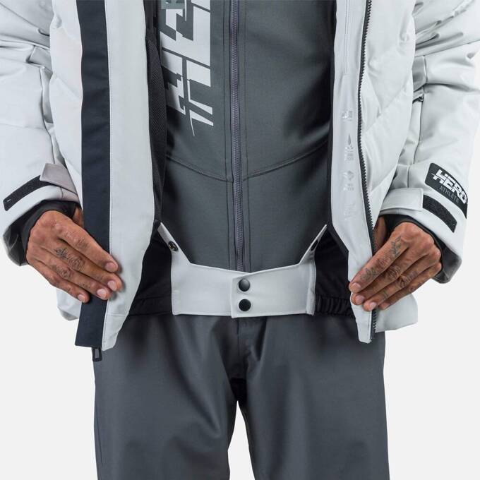 Lyžařská bunda Rossignol Hero Blackside Puffy JKT Soft Gray - 2024/25